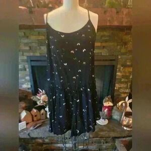 Flirty butterfly print dress